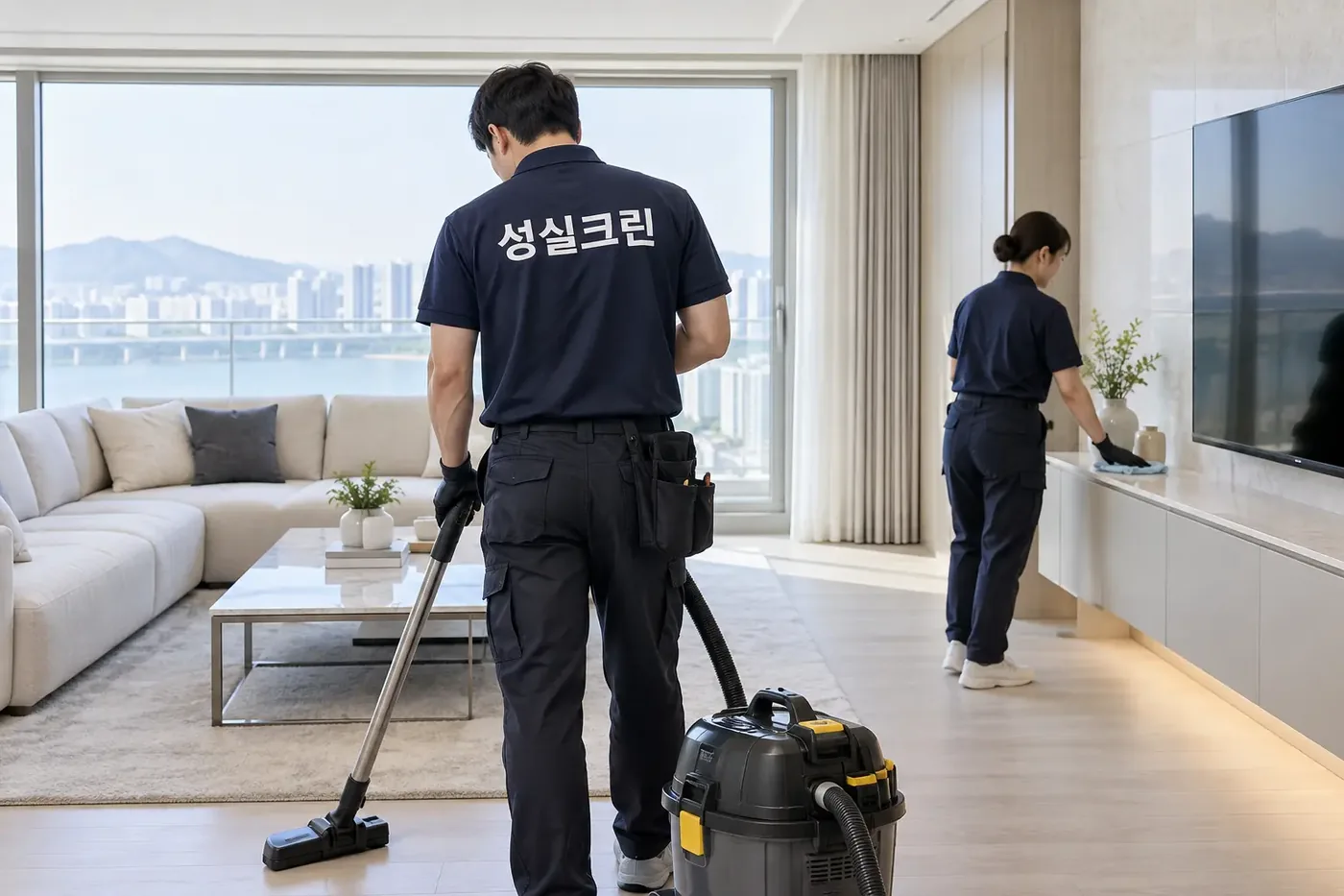 성실크린 마포구 아파트청소 현장