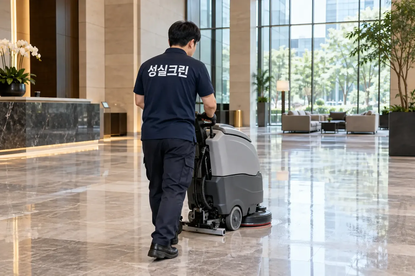 성실크린 종로구 건물청소 현장