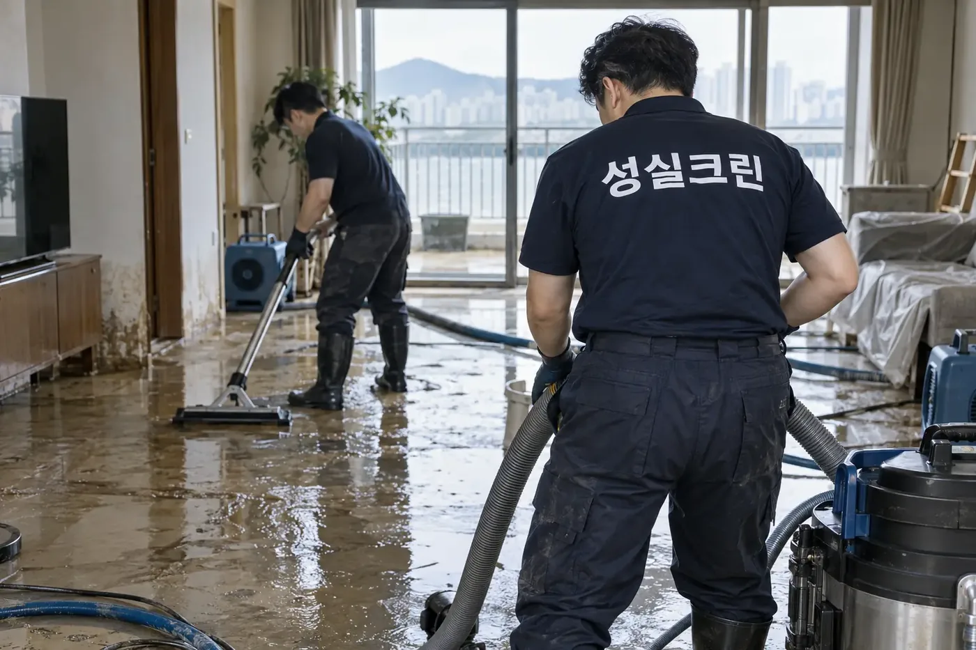 성실크린 종로구 침수청소·역류청소 현장