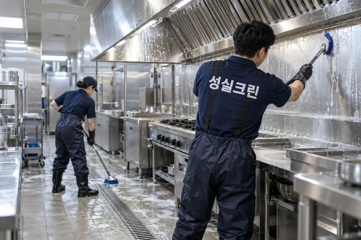 성실크린 종로구 기름때청소 현장