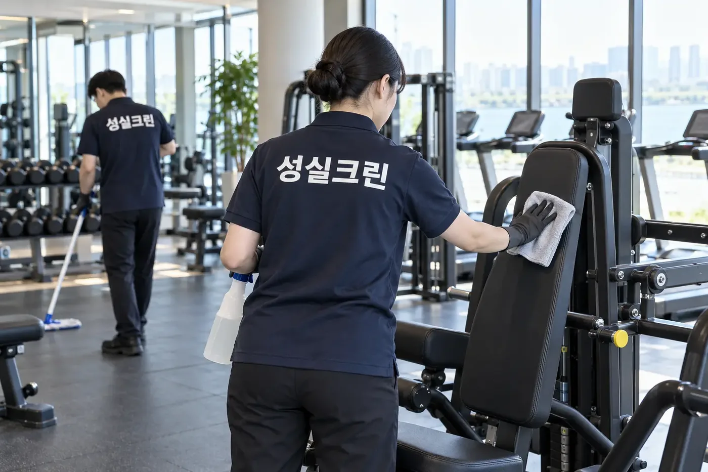 성실크린 종로구 헬스장청소 현장