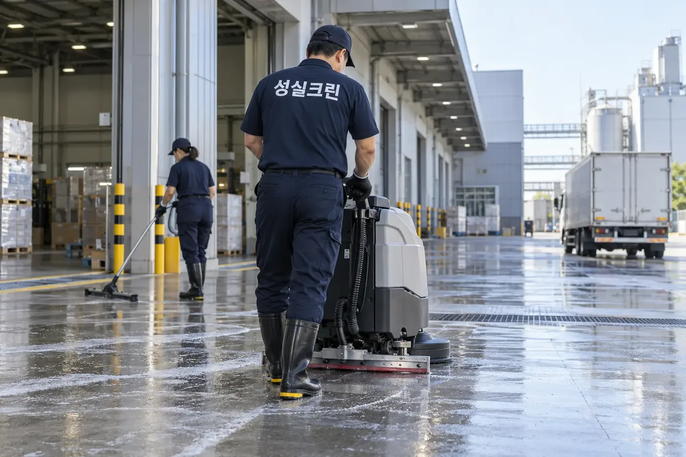 성실크린 마포구 산업단지청소 현장