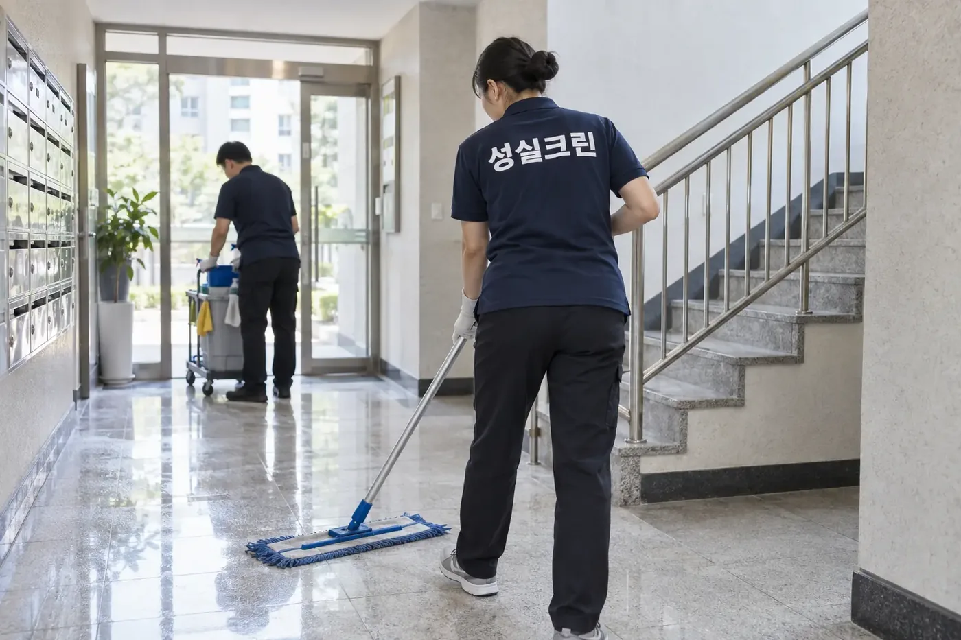 성실크린 마포구 빌라청소 현장